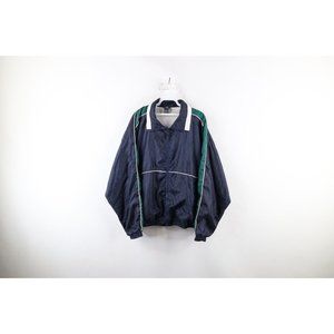Vintage 90s Givenchy Mens Large Color Block Lined Full Zip Windbreaker Jacket